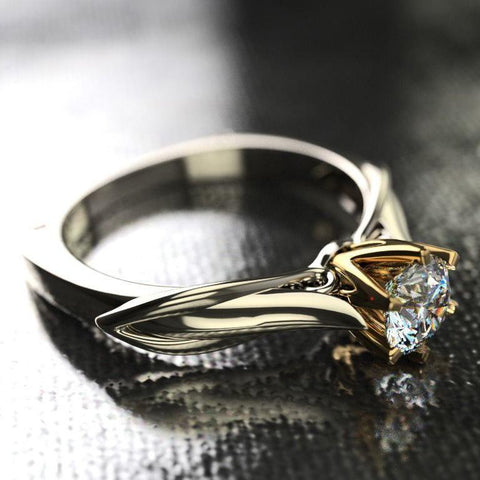 18K Gold Ring for Women  Diamond Jewelry -JW00013-Veeddydropshipping