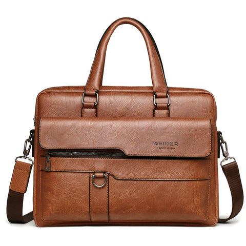 Famous Brand PU Leather Shoulder Messenger Bags Office-BS00434-Veeddydropshipping