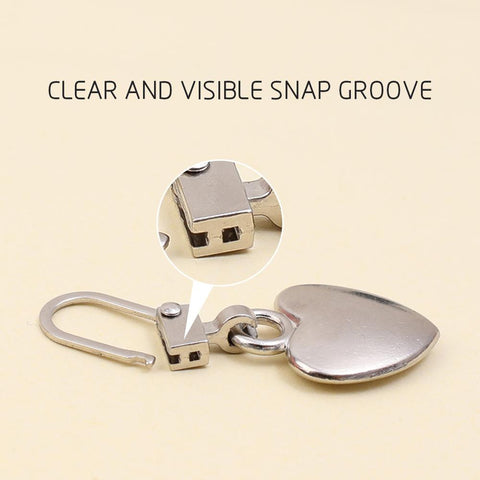 Sewing Zippers Puller Head Heart Shape-HA00075-Veeddydropshipping