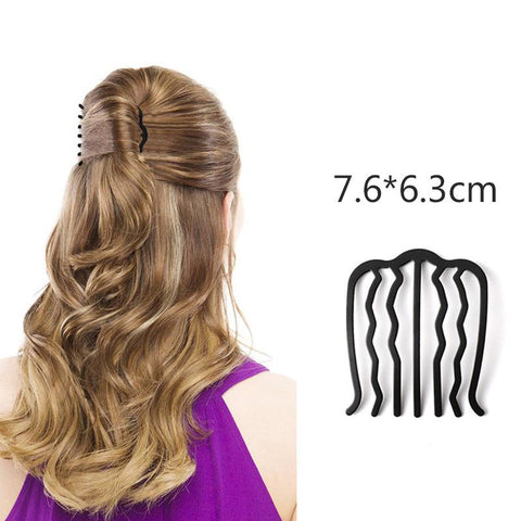 Crystal Rhinestone Pearl Hair Comb Bridal Wedding Jewelry -JW00450-Veeddydropshipping