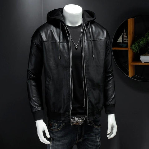 Casual Hooded Jacket Fashion Trend Motorcycle Clothing-MF01360-Veeddydropshipping