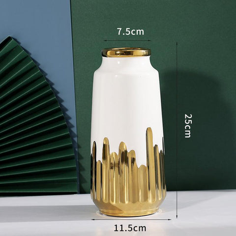 vase ceramic model room decoration-HA00299-Veeddydropshipping