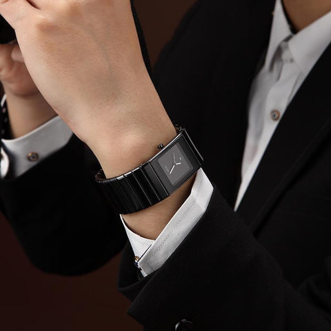 Fashion Black Ceramic Watch Men Business Waterproof -JW00653-Veeddydropshipping
