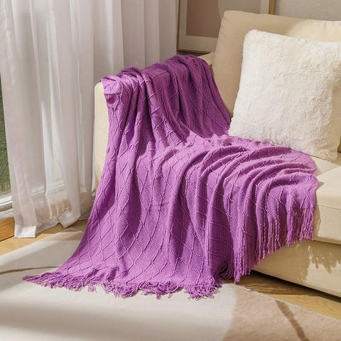 Nordic Knitted Throw Thread Blankets-HA00446-Veeddydropshipping