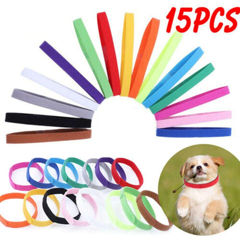 Dog Cat Velvet Reusable Identification ID Collars-HA01376-Veeddydropshipping