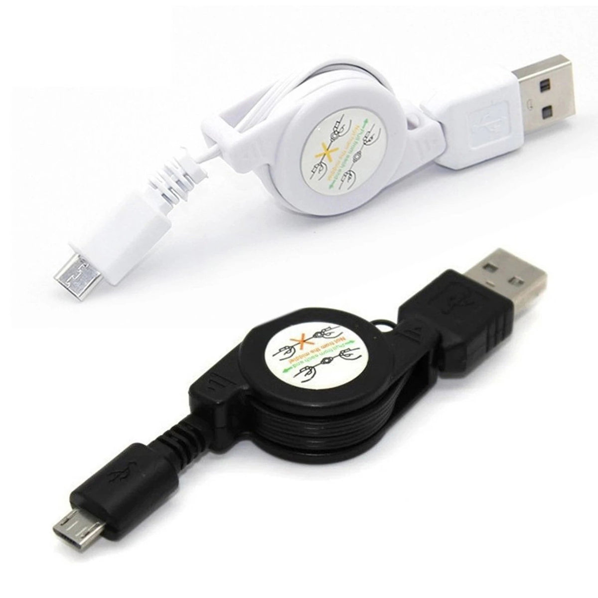 75CM Flexible Retractable Micro USB A to USB 2.0 B Male Cable Micro USB Data -CE00186-Veeddydropshipping
