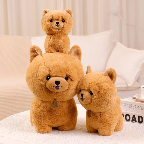 Husky Dog Plush Stuffed Animals Soft Baby Toys Wolf Dog/Bichon Chow-TB01554-Veeddydropshipping