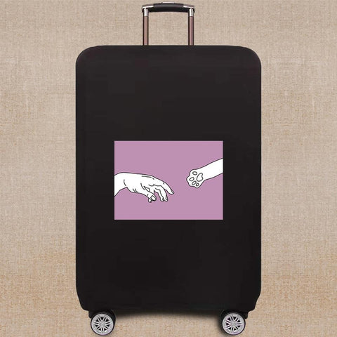 Suitable for 18-28 Inch Suitcase Case Dust Cover Dog Footprints-BS00744-Veeddydropshipping