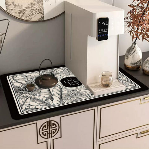 Coffee Drain Pad Crystal Velvet Mat-HA00419-Veeddydropshipping