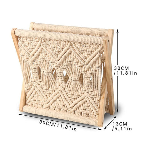Nordic Cotton Woven Storage Basket-HA01601-Veeddydropshipping