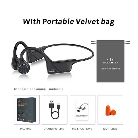 Real Bone Conduction Wireless Waterproof Bluetooth Earphones-Veeddydropshipping