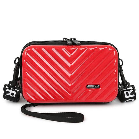 Suitcase Box Shape PVC Women Handbag Shoulder Bag Mini Luggage-BS00168-Veeddydropshipping