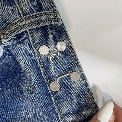 Detachable Retro Metal Buttons Snap Fastener Pants-HA00191-Veeddydropshipping