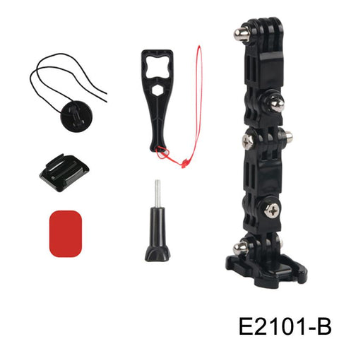 Adjustable Helmet Chin Mount Curved Side Adhesive Mount for GoPro Hero -CE00432-Veeddydropshipping