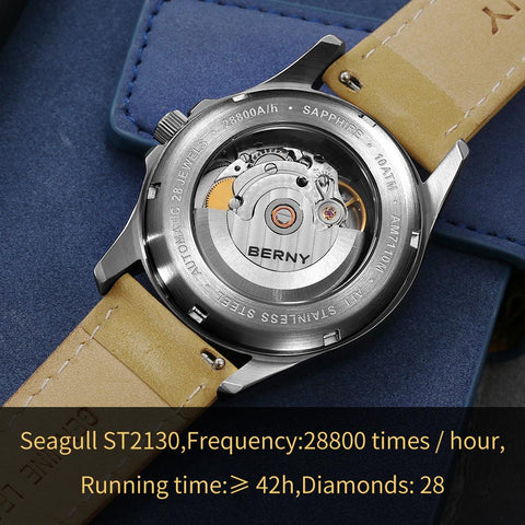 Frosted Automatic Watch Men Luminous Mechanical Wristwatch -JW00681-Veeddydropshipping