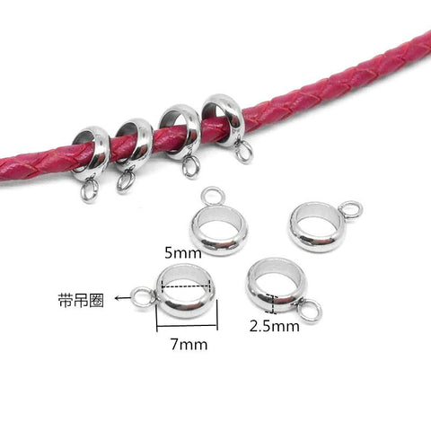 Steel Bead Charm Connector   DIY Charm Jewelry Making -JW01591-Veeddydropshipping