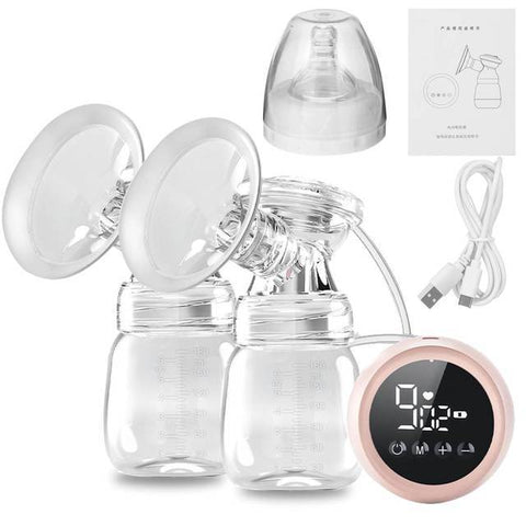 2 Colors Split Lcd Bilateral Electric Milk Feeding Breast Pump Automatic-TB00656-Veeddydropshipping