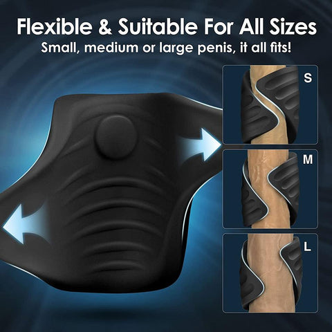 Bluetooth Penis Vibrator for Men Penis Delay Trainer Sex Machine Glans Massager -BH01284-Veeddydropshipping
