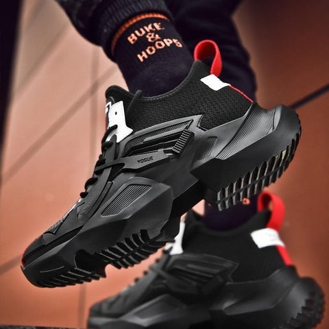 All Black Sports Shoes High Quality City Fashion Shoes-BS01414-Veeddydropshipping