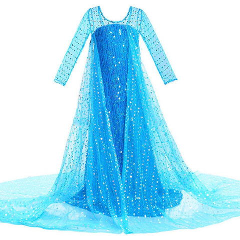 Girl Elsa Anna Dress Up Children Belle Snow White Jasmine Sofia-TB00859-Veeddydropshipping
