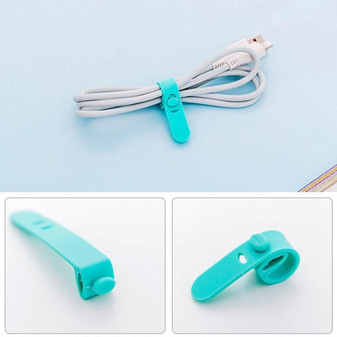 4 PCS Universal Cable Management Wire Cord Fixer Charger Organizer New Phone Cable Winder-PA00866-Veeddydropshipping