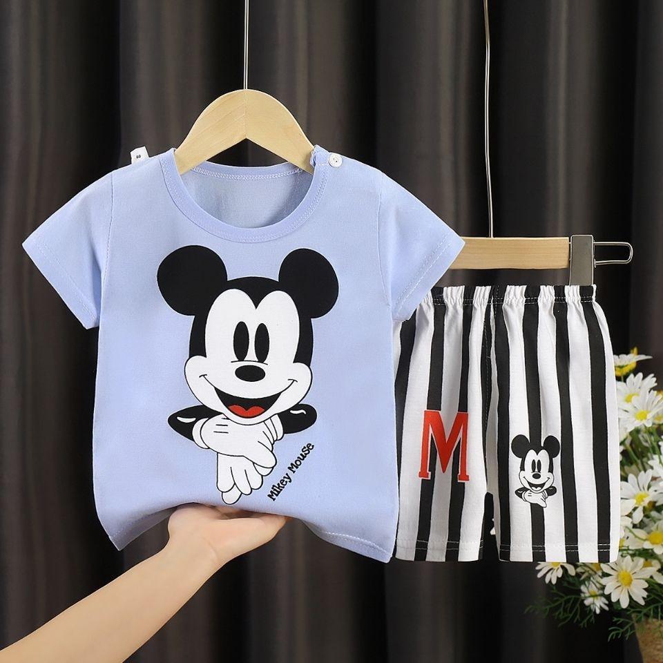 Mickey Mouse Short Sleeved Suit Toddler Costume Clothes Baby Boys Clothing-Veeddydropshipping-7