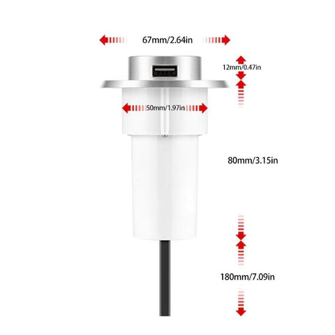 Desk  Lifting Hidden Extension Hub Adapter-CO00254-Veeddydropshipping
