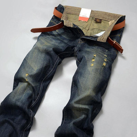 Jeans Classic Spring Autumn Male Skinny Straight Stretch-MF00502-Veeddydropshipping