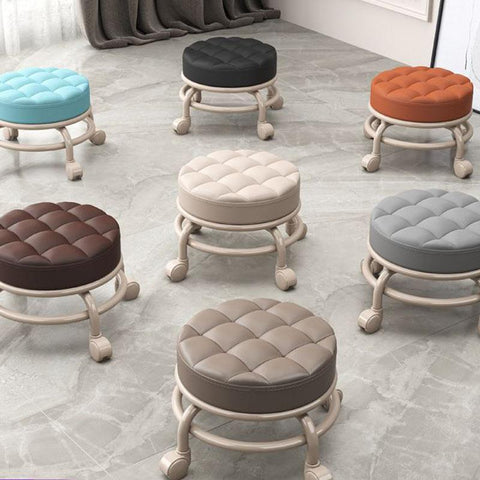 Rotating Pedicure Salon with Wheels Stool-HA01663-Veeddydropshipping