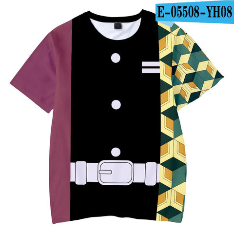 Kids 3T to 14T T Shirt Demon Slayer tshirt Kamado Tanjirou Nezuko Top-TB01165-Veeddydropshipping
