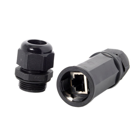 Waterproof Connectors Locking CAT6 RJ45 Female to Female Lan Ethernet Network -CE00240-Veeddydropshipping