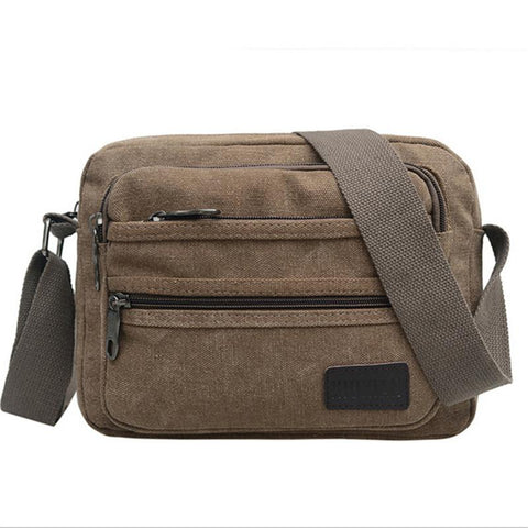Shoulder Bag Canvas Outdoor Simple Wild Diagonal Unisex Single-BS00410-Veeddydropshipping