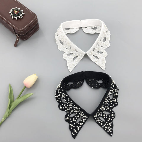 Woman Blouse Tops Fake Collar Necklace Ties-WF01343-Veeddydropshipping