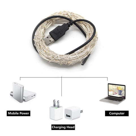 LED Lights 5M 50LEDs 10M 100LEDs 5V USB LED String light Fairy-TI00927-Veeddydropshipping