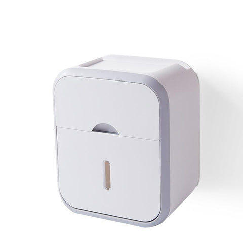 Punch-free Toilet Paper Holder Box Waterproof-HA01043-Veeddydropshipping