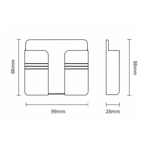 Multifunction Mobile Phone Charging Holder Bracket Wall Mount Stand Adhesive Durable-PA00541-Veeddydropshipping