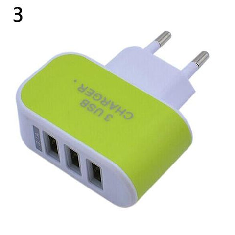 News Arrival 3.1A Triple USB Port Home Travel AC Charger Adapter -CE00130-Veeddydropshipping