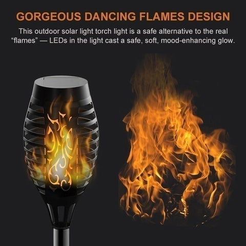 1/2/4/6/8/10/12Pcs Solar Flame Torch Light Flickering Light Waterproof Garden-TI00842-Veeddydropshipping