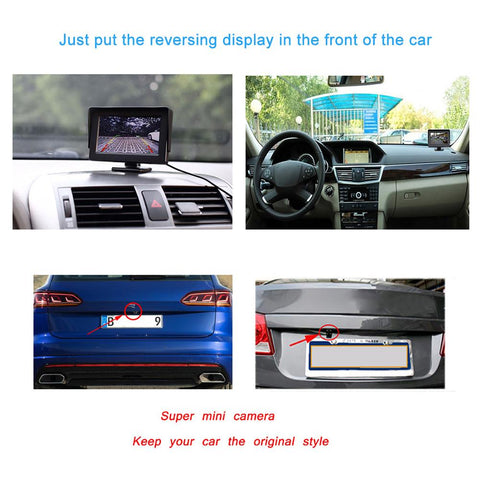Reverse Camera Dash Monitor Safe Parking Reversing TFT LCD Color-AM00691-Veeddydropshipping