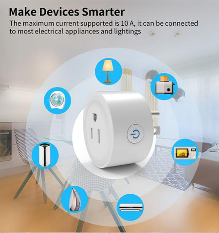 New 10A WIFI US Plug Wireless Remote Socket Smart Timer Plug Alexa Google -CE00060-Veeddydropshipping