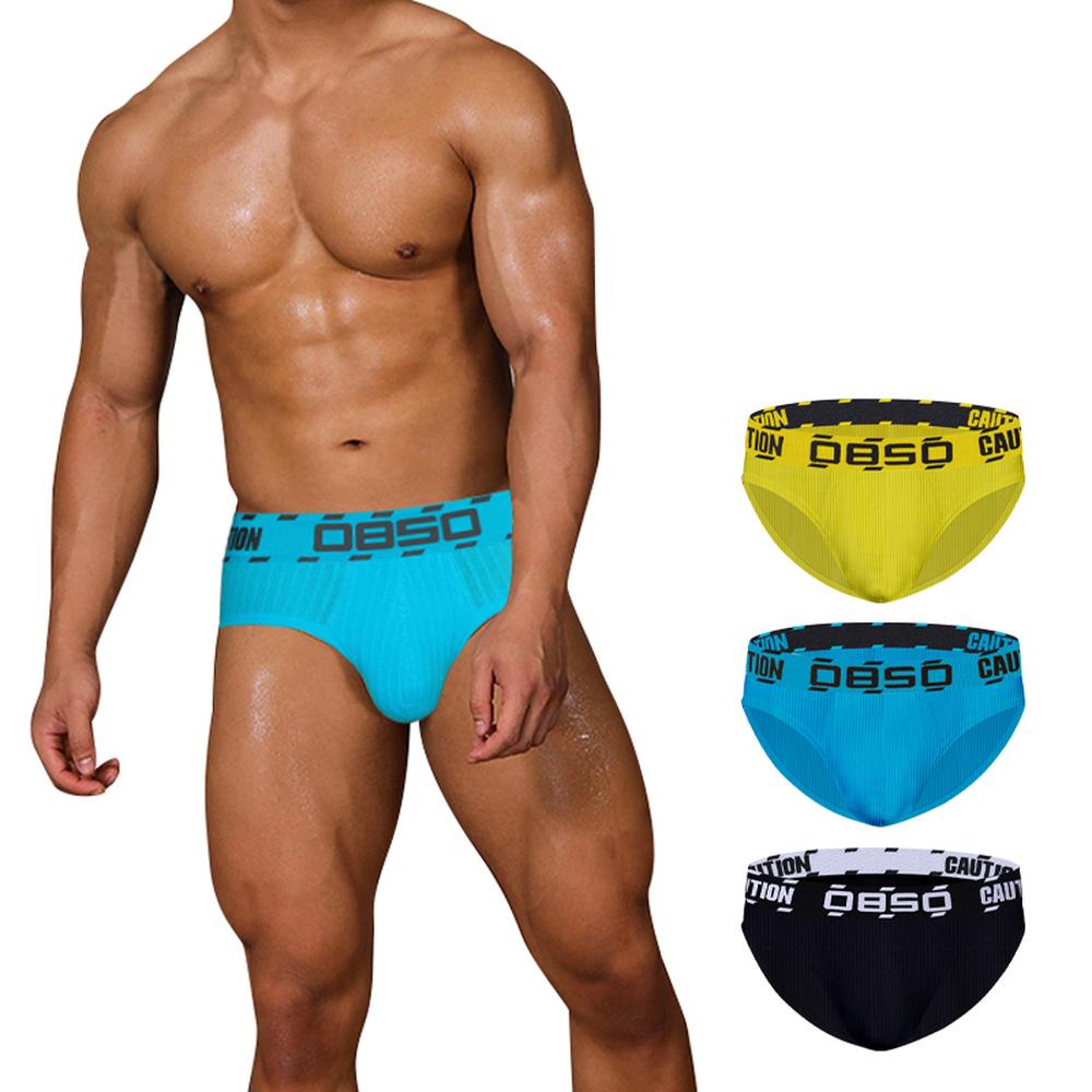 Sexy Briefs Jockstrap Pouch Cuecas Man Cotton Panties Thongs Mesh-MF01677-Veeddydropshipping
