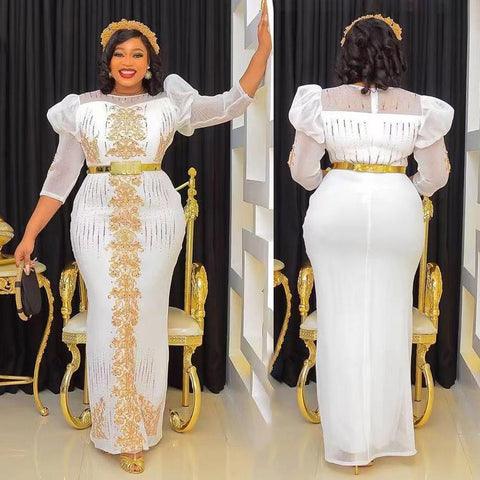 African Women Plus Size Evening Dresses-Veeddydropshipping