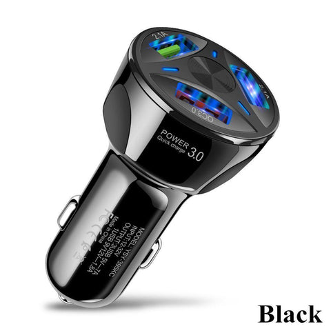 New 3-Port USB Car Charger Adapter LED Display-PA01169-Veeddydropshipping