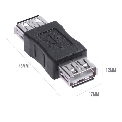 USB Female to Female Connector USB Double Female Head Conversion Adapter-CE00182-Veeddydropshipping