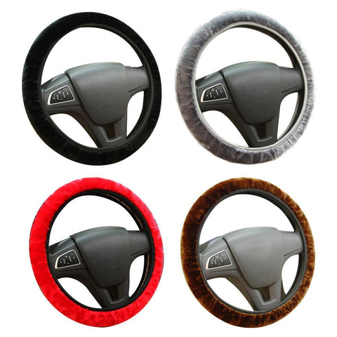 High-density Warm Plush Winter Steering Wheel Protector-AM01493-Veeddydropshipping