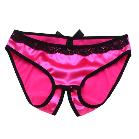 Women Sexy Silk Low-rise Underwear Briefs-WF00831-Veeddydropshipping