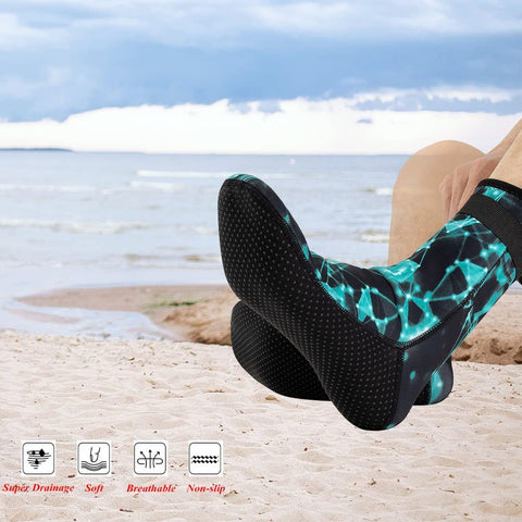 Men Women Wetsuit Socks 3mm Neoprene Thermal Diving Socks Anti-Slip Sport -OS00157-Veeddydropshipping