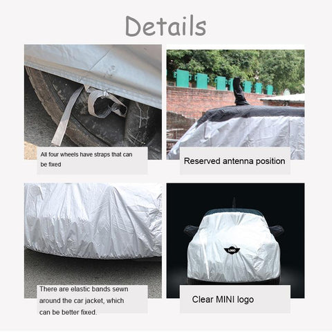 Sun Snow Dust Resistant Protection Cover For MINI Cooper-AM00837-Veeddydropshipping