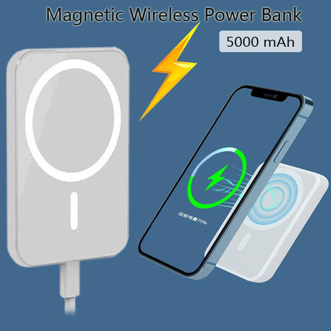 Portable Magnetic Wireless Power Bank External Battery Pack For iphone 13 12 14 Pro-PA00066-Veeddydropshipping