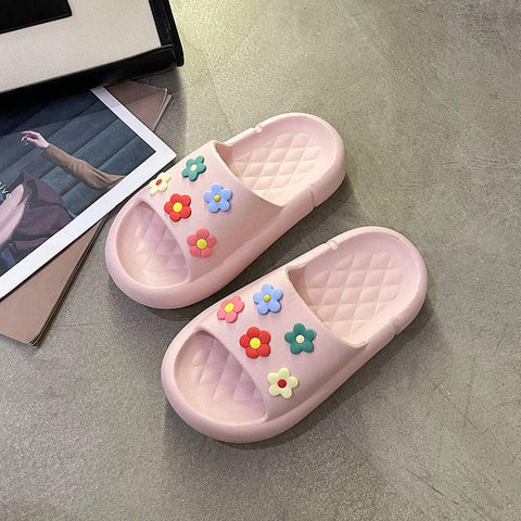 Slide Flower Series Flip Flops Indoor Bathroom Non-slip-BS01128-Veeddydropshipping
